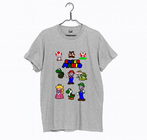 Super Mario Bros Gaming Characters Nintendo T Shirt (GPMU)