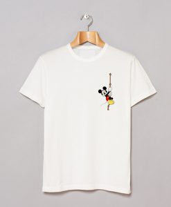 Disney Boys Mickey Mouse Climbing Silhouettes T-Shirt White (GPMU)