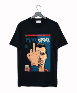 Fuck Marvel Superman Black T-Shirt (GPMU)