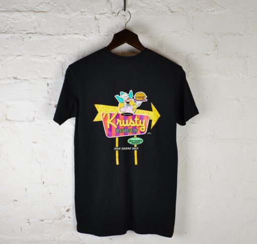 Krusty Burger Over Dozens Sold T-Shirt Back (GPMU)