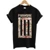 Paramore Logo Bars Floral T Shirt (GPMU)