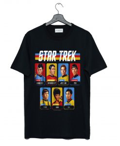 Star Trek Original Series Crew Retro Rainbow T Shirt (GPMU)