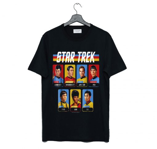 Star Trek Original Series Crew Retro Rainbow T Shirt (GPMU)