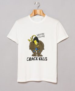 VINTAGE BART SIMPSON Crack Kills Money Honey T Shirt (GPMU)