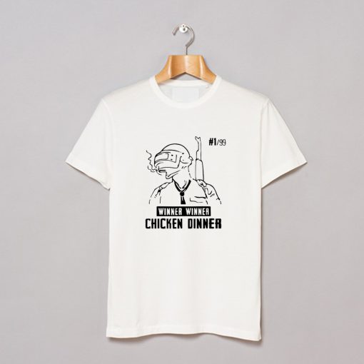 Winner Winner Chicken Dinner PUBG T-Shirt White (GPMU)