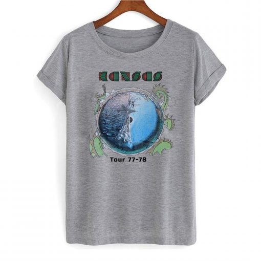 1970’s KANSAS vintage concert 1977-78 TOUR vintage band T Shirt (GPMU)