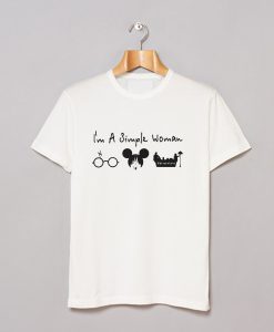 I'm A Simple Woman I Like Harry Potter Disney Mickey Mouse T Shirt (GPMU)
