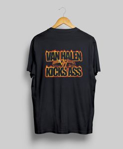 Vintage Van Halen Kicks Ass T-Shirt Back (GPMU)