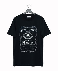 Whiskey James Bond Martini T Shirt (GPMU)