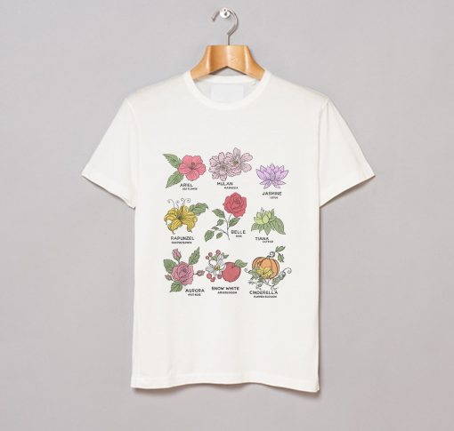 Disney Princess Floral Fashion T-Shirt (GPMU)