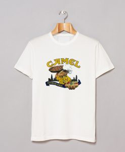 Vintage Joe Camel 1992 Chicago Pizza Hot Dog Single Stitch Pocket T Shirt (GPMU)