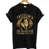 Janis Joplin freedom’s just another word for nothing left to lose T-Shirt (GPMU)