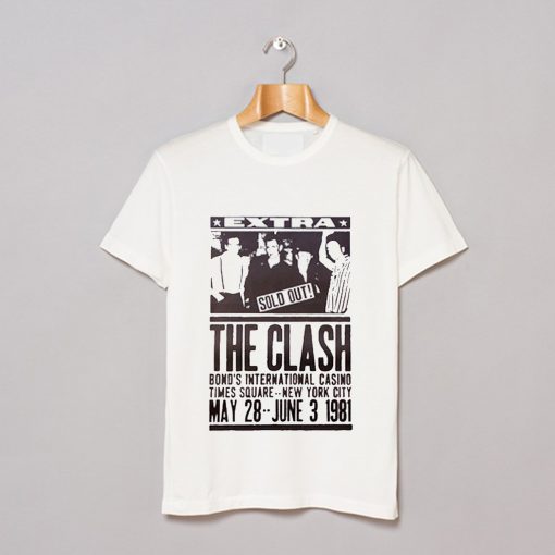 The Clash 1981 Poster T Shirt (GPMU)