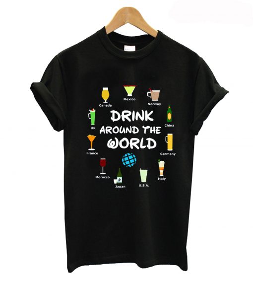 Drinking Around The World Epcot T-Shirt (GPMU)