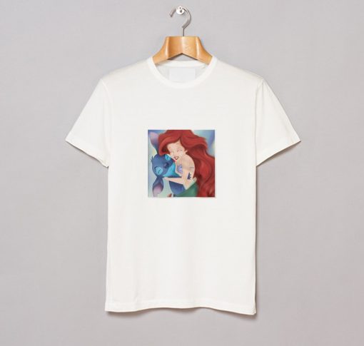 Ariel and Stitch Hugging T-Shirt (GPMU)