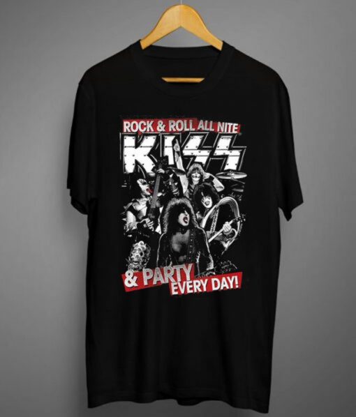 KISS Rock & Roll All Nite And Party Everyday T-Shirt (GPMU)
