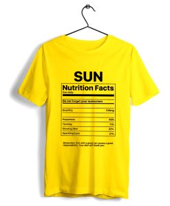 Sun Nutrition Facts T-Shirt (GPMU)