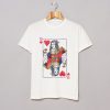 Distressed Queen Of Hearts T Shirt (GPMU)