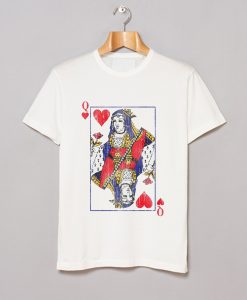 Distressed Queen Of Hearts T Shirt (GPMU)