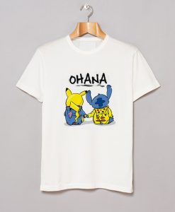 Ohana Pikachu and Stitch T-Shirt (GPMU)