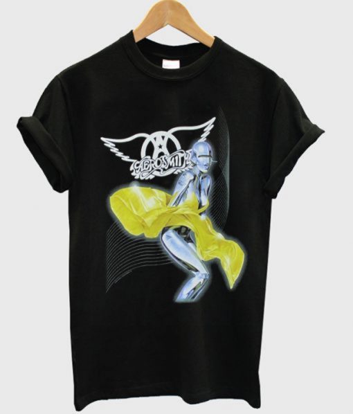 Aerosmith Robot Yellow Dress T-Shirt (GPMU)