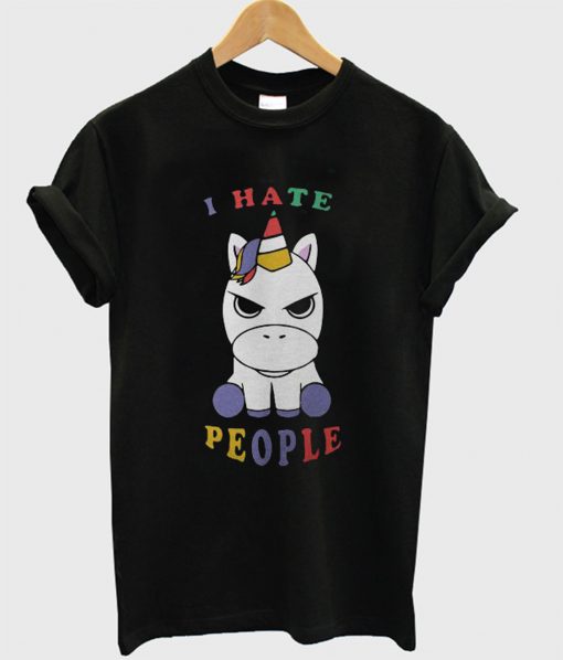 Baby Unicorn I Hate People T-Shirt (GPMU)