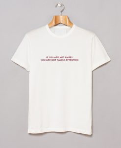 If You Are Not Angry You Are Not Paying Attention T Shirt (GPMU)