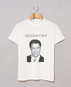 John Travolta Parody Nicolas Cage T-Shirt (GPMU)