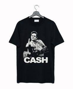 Johnny Cash Men's The Bird Slim Fit T-Shirt (GPMU)