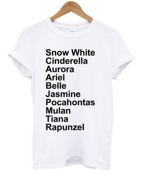 Disney Princess Name T Shirt (GPMU)