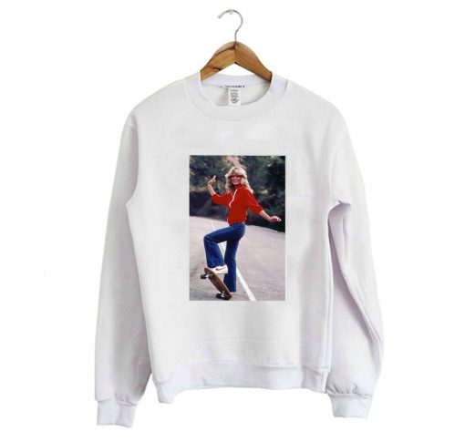 Farrah Fawcett skateboard Sweatshirt (GPMU)