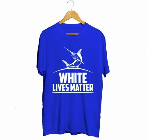 White Marlin lives Matter T-Shirt Blue (GPMU)