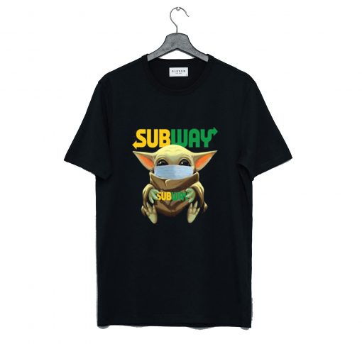 Baby Yoda Mask Hug Subway T-Shirt (GPMU)