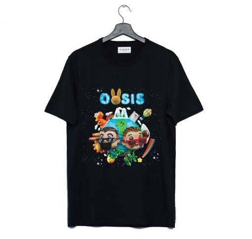 Oasis Bad Bunny Vinyl Record T Shirt (GPMU)