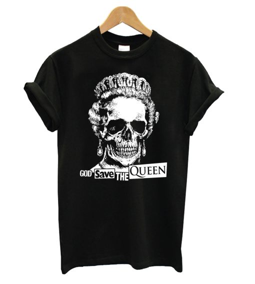 God Save The Queen – Sex Pistols Skull T Shirt (GPMU)