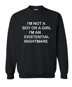 I'm Not A Boy Or A Girl I'm An Existential Nightmare Sweatshirt (GPMU)