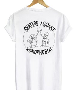 Skaters Against Homophobia T-Shirt – Back (GPMU)