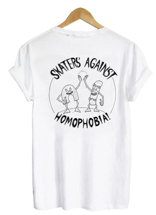 Skaters Against Homophobia T-Shirt – Back (GPMU)