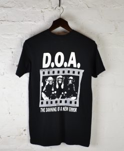 90s DOA The Black Spot Album Dawning New Error T Shirt Back (GPMU)