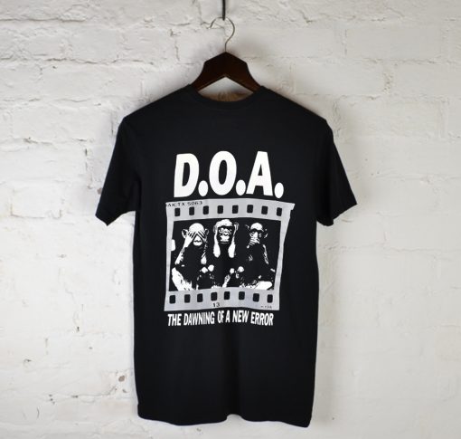 90s DOA The Black Spot Album Dawning New Error T Shirt Back (GPMU)