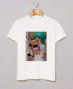 Anime Girl Aesthetic Waifu Kawaii Vaporwave Game Art T Shirt (GPMU)