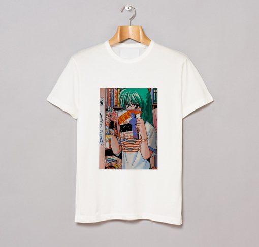 Anime Girl Aesthetic Waifu Kawaii Vaporwave Game Art T Shirt (GPMU)