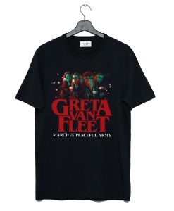 Anthem of HOT Peaceful Army Greta World Tour 2019, Greta Van Fleet Rock T Shirt (GPMU)