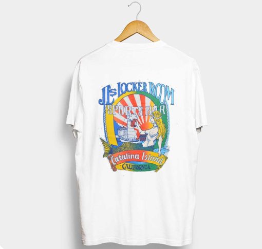 80s JL’s Locker Room Catalina Island Sunset Mermaid T-Shirt (GPMU) Back