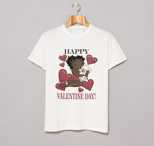 Betty Boop happy Valentine Day T Shirt (GPMU)