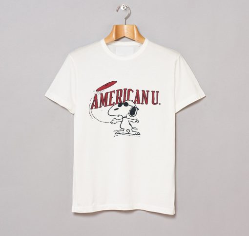 Vintage 70s Champion Snoopy American University T-Shirt (GPMU)