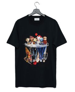 Horror movie characters water mirror reflection T Shirt (GPMU)