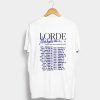 Lorde Melodrama T Shirt (GPMU) Back