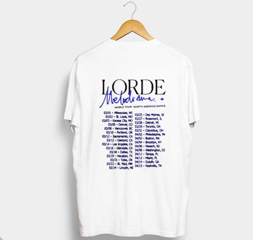 Lorde Melodrama T Shirt (GPMU) Back