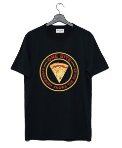 Pizza Slice One Bite Everyone Knows the Rules T Shirt (GPMU)